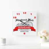 Sherwood Park Kiddieland, Rockford, IL.娯楽 スクエア壁時計 (ホーム)