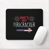 Shes私のfirecracker 7月の4th一致するカップルH マウスパッド (マウス)