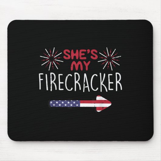 Shes私のfirecracker 7月の4th一致するカップルH マウスパッド (正面)