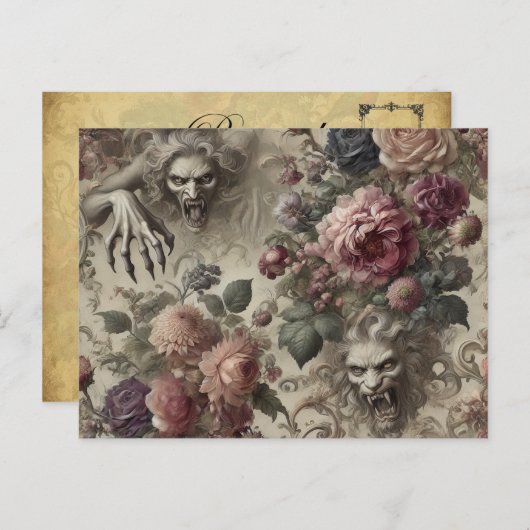 She's 得 Chaps - Gothic ビクトリアン シーズンポストカード (正面/裏面)