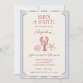 She's A Catch Bachelorette Weekend Itinerary and 招待状 (正面)