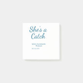She's a catch bachelorette weekend name blue date  ポストイット (正面)
