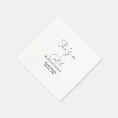 She's a catch champagne bottle bachelorette weeken スタンダードカクテルナプキン (角)