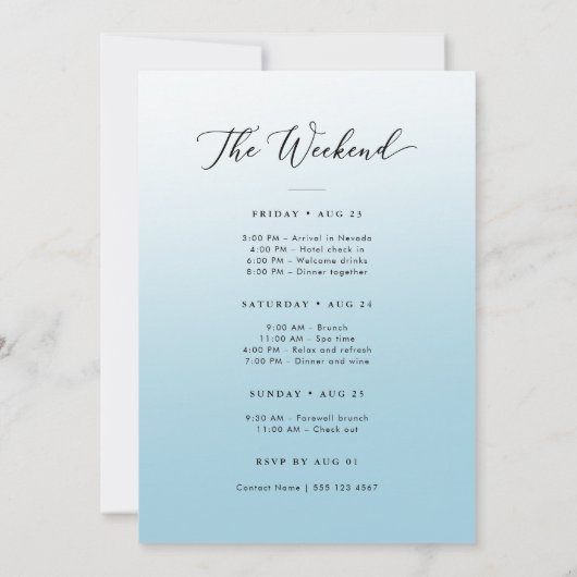 She's a Catch Coastal Lobster Bachelorette Weekend 招待状 (裏面)