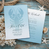 She's a Catch Coastal Lobster Bachelorette Weekend 招待状