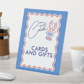 She's A Catch Coastal Lobster Bridal Shower 台座サイン (インサイチュ)