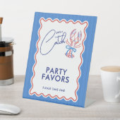 She's A Catch Coastal Lobster Bridal Shower 台座サイン (インサイチュ)