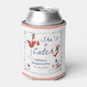 She's A Catch Lobster Bachelorette Can Cooler 缶クーラー (缶正面)
