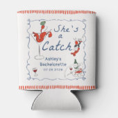 She's A Catch Lobster Bachelorette Can Cooler 缶クーラー (裏面)
