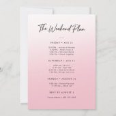 She's a Catch Modern Script Bachelorette Weekend 招待状 (裏面)