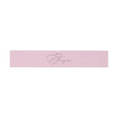 "She's a Fancy One" ピンクドット 1歳の誕生日 招待状ベリーバンド (フラット)