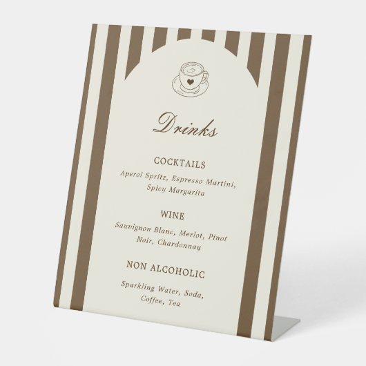 She's A Tini Bit Older Birthday Drinks Menu 台座サイン (正面)