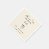 She's A Tini Bit Older Coffee Martini Birthday スタンダードカクテルナプキン (角)