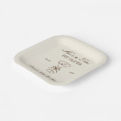 She's A Tini Bit Older Coffee Martini Birthday ペーパープレート (傾斜あり)