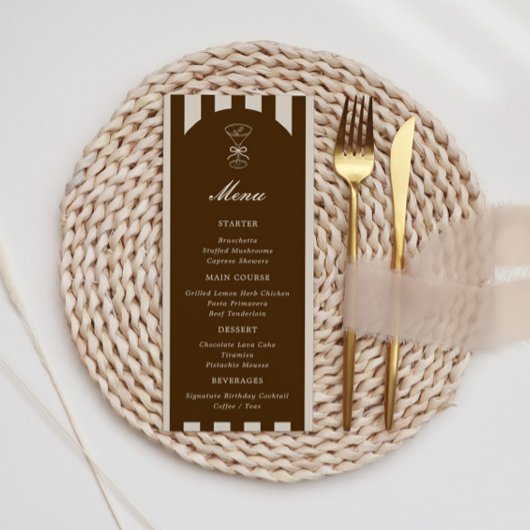 She's A Tini Bit Older Coffee Martini Birthday メニュー