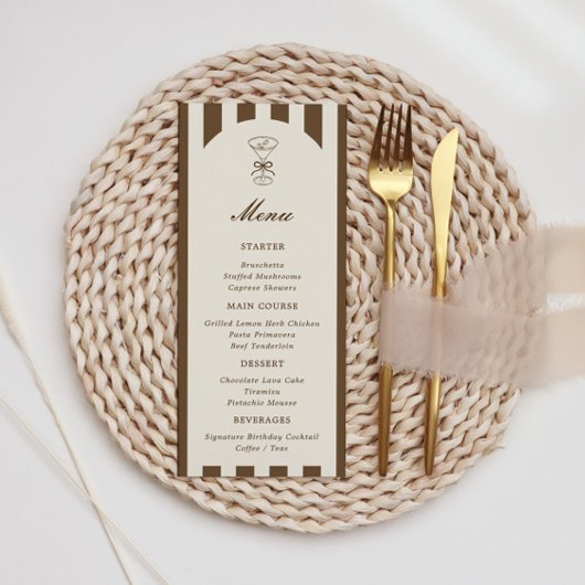 She's A Tini Bit Older Coffee Martini Birthday メニュー