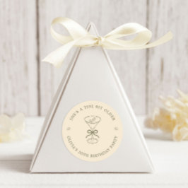 She's A Tini Bit Older Coffee Martini Birthday ラウンドシール