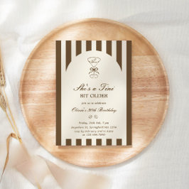 She's A Tini Bit Older Coffee Martini Birthday 招待状