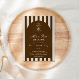 She's A Tini Bit Older Coffee Martini Birthday 招待状