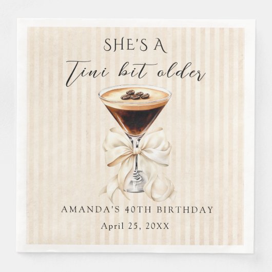 She's a Tini Bit Older Espresso Martini Birthday (正面)