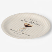 She's a Tini Bit Older Espresso Martini Birthday ペーパープレート (アングル)