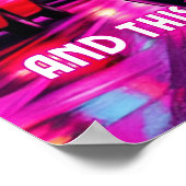 She's Back -レトロフェムネオンポップ・アートのアートポスター ポスター (角)