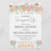 She's Been Scooped Up Ice Cream Bridal Shower 招待状 (正面)