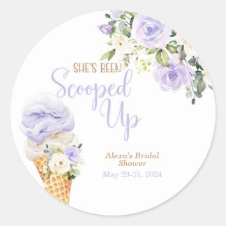 She's Been Scooped Up (Purple) Custom  ラウンドシール