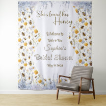 She's Found Her Honey Bridal Shower Backdrop