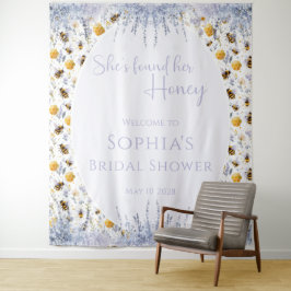 She's Found Her Honey Bridal Shower Backdrop タペストリー