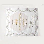 She's Found Her Honey Bridal Shower Backdrop タペストリー (正面(横))