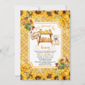 Shes Found Her Honey QR Code Bridal Shower 招待状 (正面)