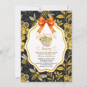 Shes Found Her Honey QR Code Bridal Shower 招待状 (正面)