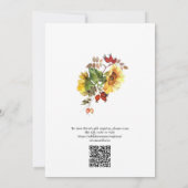 Shes Found Her Honey QR Code Bridal Shower 招待状 (裏面)