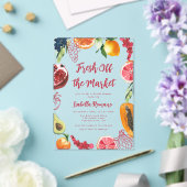 She's Fresh Off the Market Bridal Shower アクリル招待状 (インサイチュ (ウェディング))