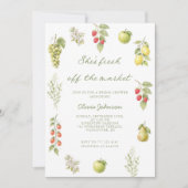 She's Fresh Off The Market Bridal Shower  招待状 (正面)