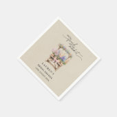 She's Fresh Off the Market Floral Bridal Shower スタンダードカクテルナプキン (角)