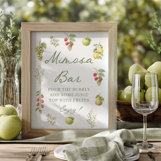 She's fresh off the market  Mimosa Bar ポスター