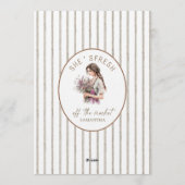 She's Fresh Off the Market Striped Bridal Shower 招待状 (裏面)