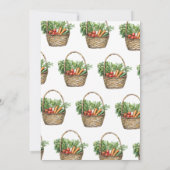 She's Fresh Off The Market Vegetable Bridal Shower 招待状 (裏面)