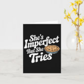 She's Imperfect But She Tries Musical Waitress Mot カード (黄色い花)