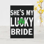 Shes My Lucky Bride Shamrock Card カード (黄色い花)