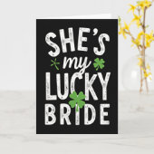 Shes My Lucky Bride St Patricks Card カード (黄色い花)