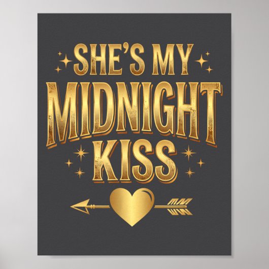 She's My Midnight Kiss Happy New Year Matching Cou ポスター (正面)