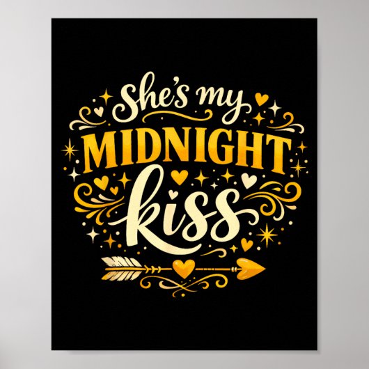 She's My Midnight Kiss Happy New Year Matching Cou ポスター (正面)