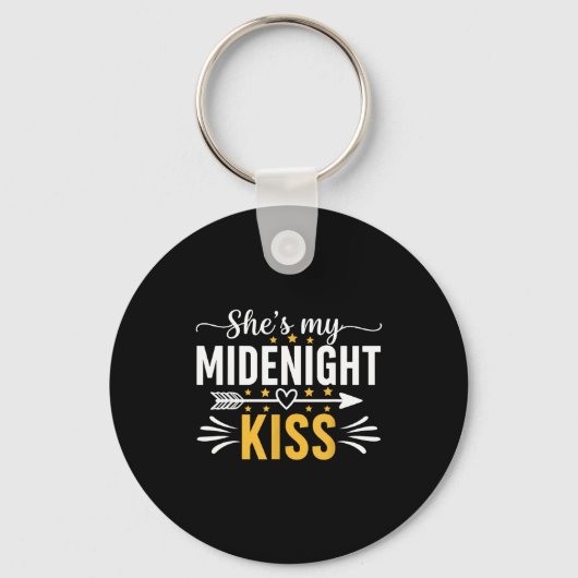 She's My Midnight Kiss Happy New Year Nye Matching キーホルダー (正面)