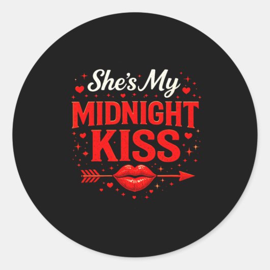 She's My Midnight Kiss – Romantic Love For Matchin ラウンドシール (正面)
