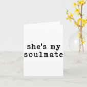 She's My Soulmate I Don't Know Him Funny Matching  カード (黄色い花)