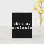 She's My Soulmate I Don't Know Him Funny Matching  カード (黄色い花)