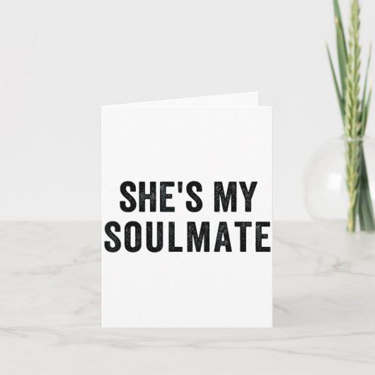 She's My Soulmate I Don't Know Him Funny Matching カード (正面)